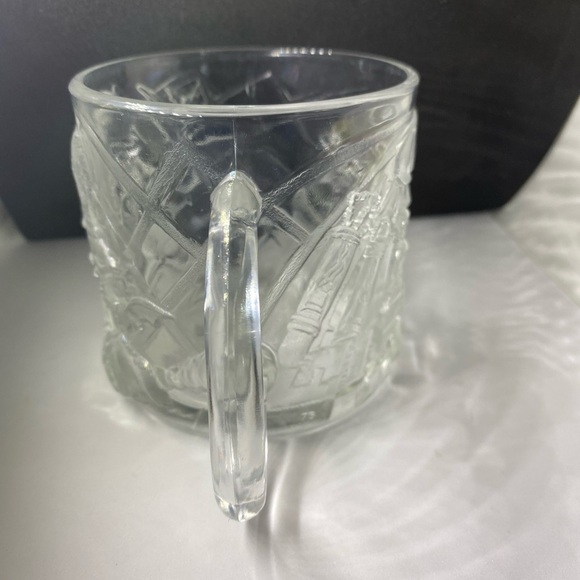 McDonalds 1995 Batman Forever The RIDDLER DC COMICS Glass Mug Cup Vintage - Picture 4 of 9